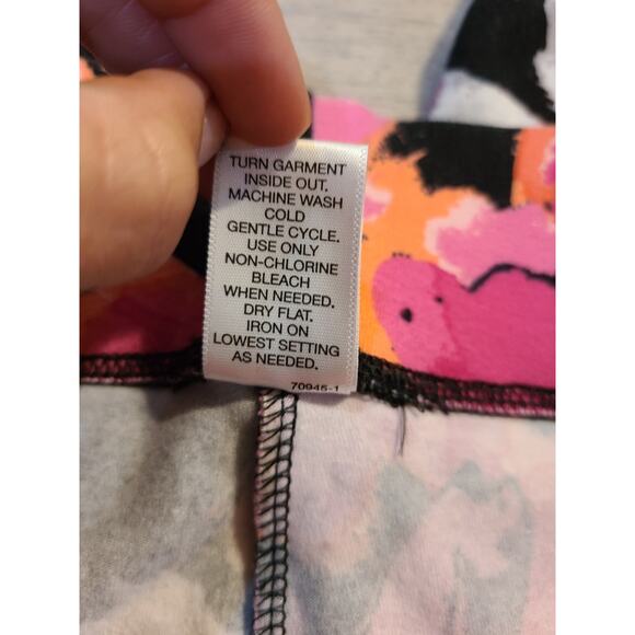 Unknown brand Small women's vibrant colored floral leggings - Picture 5 of 8